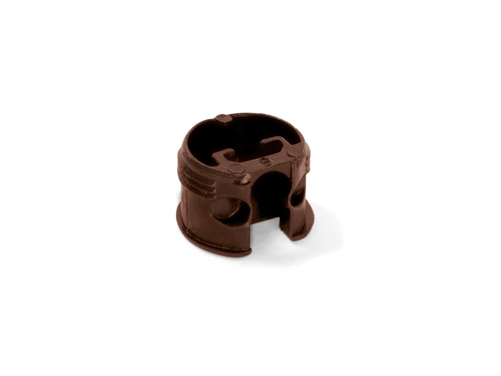 Полкодержатель пластиковый, коричневый