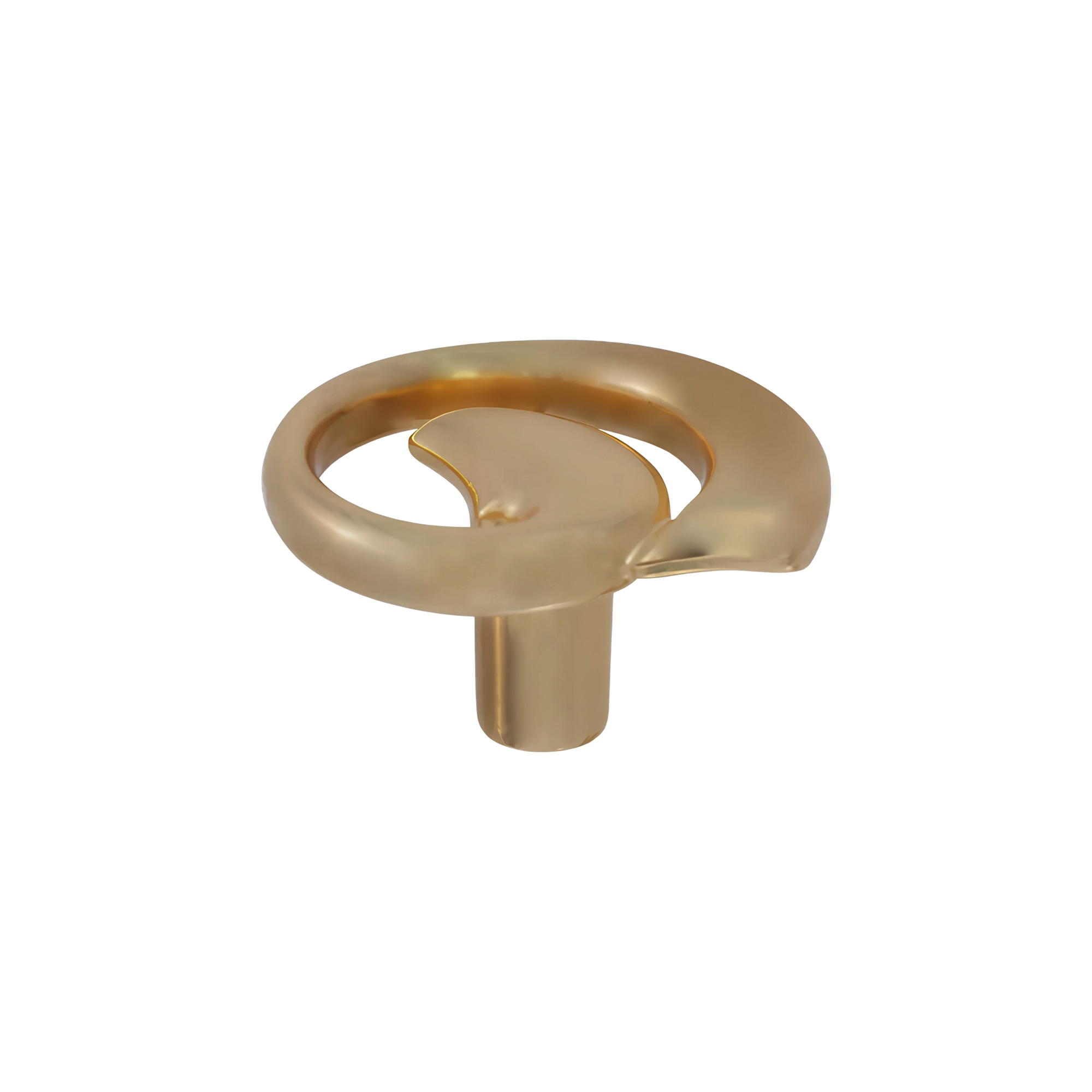 Ручка-кнопка 31х37мм, золото матовое Ручка-кнопка 31х37мм, золото матовое