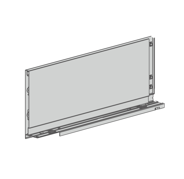 Боковина Slimbox EVO 500мм h=180мм антрацит, левая