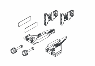 К-т крепежа д/Vionaro h=185мм графит