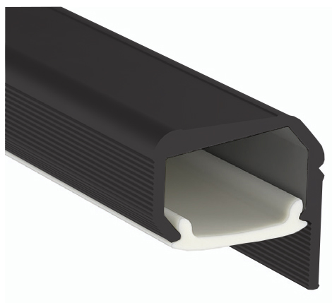 Профиль самоклеящ-ся под LED ленту для Gola и цоколя L=4.2 м, черный Профиль самоклеящ-ся под LED ленту для Gola и цоколя L=4.2 м, черный