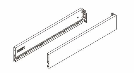 К-т боковин Vionaro 450мм h=89мм графит