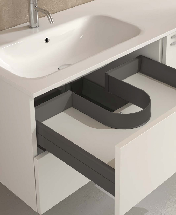 Профиль д/ящика под раковиной, графит