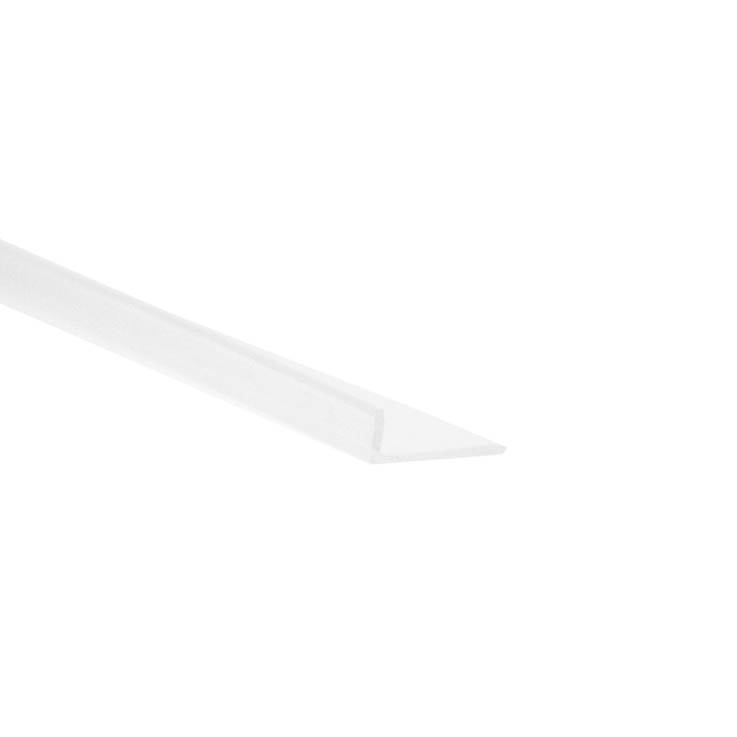 Профиль для защиты кромки стекла L=5000мм для нижнего профиля, прозрачный