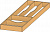Вкладыш 400/308mm h=65мм L=450мм бук